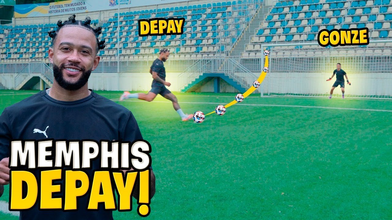 DESAFIO de FINALIZAÇÃO com MEMPHIS DEPAY! E teve LIGAÇÃO pro NEYMAR!! ABSURDO!