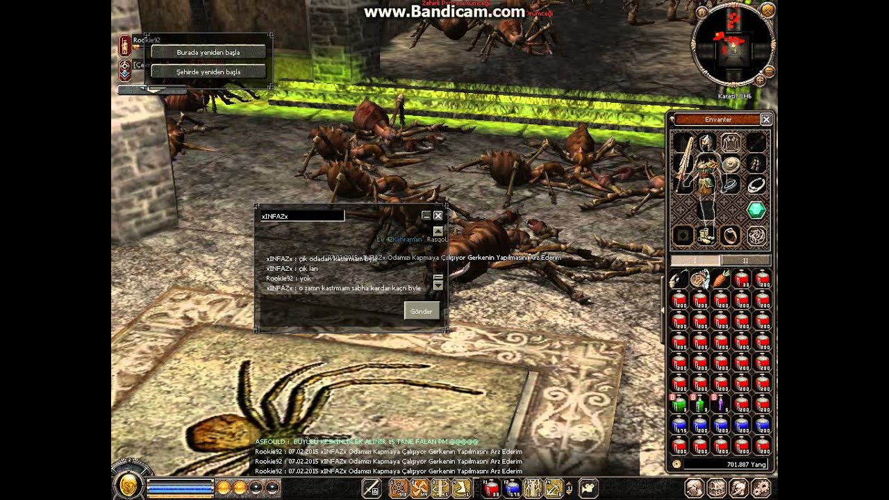 Metin2 xINFAZx ın Yaptıgı Terbiyesizlik