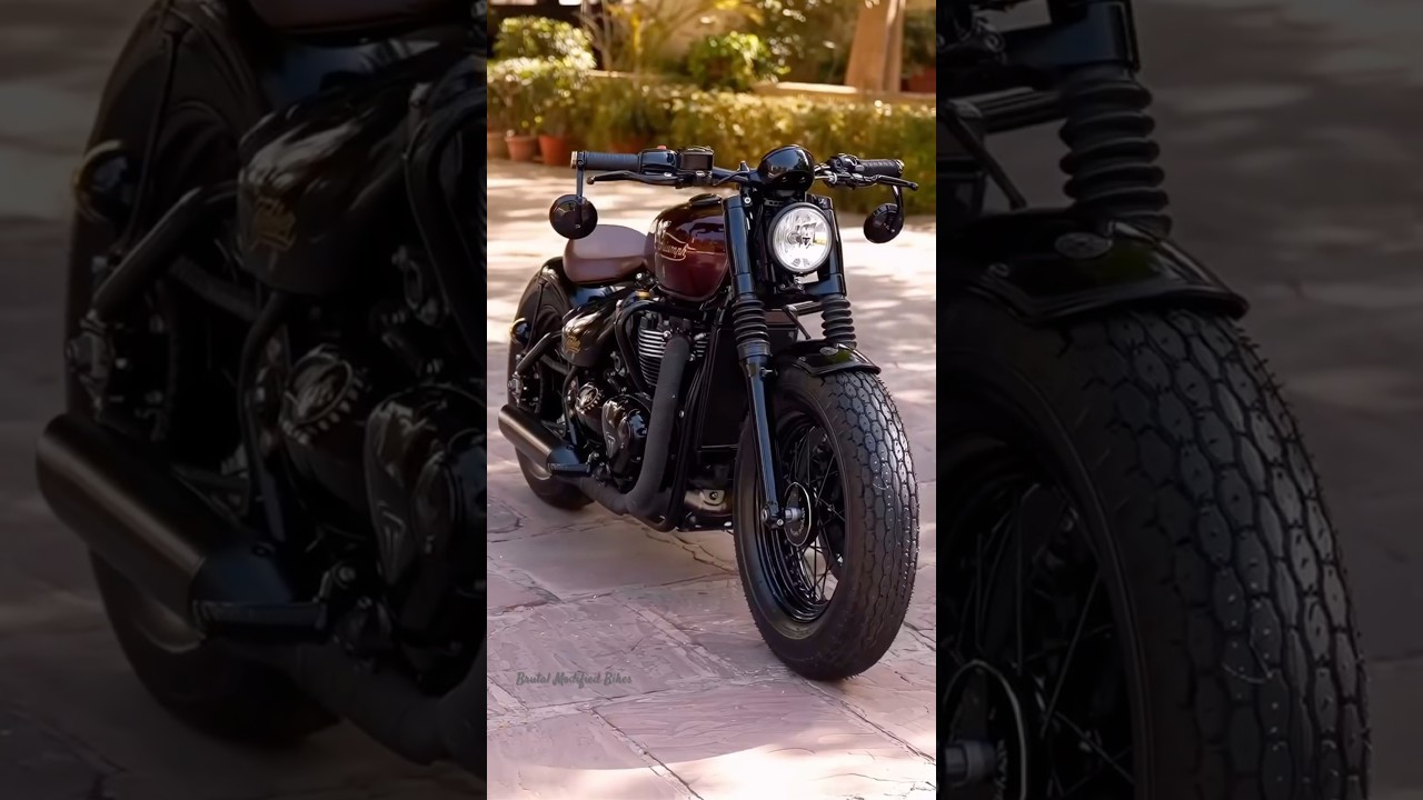 Custom Build Triumph Bonneville Bobber By Rajputana Customs #triumph #custombike #triumphbobber