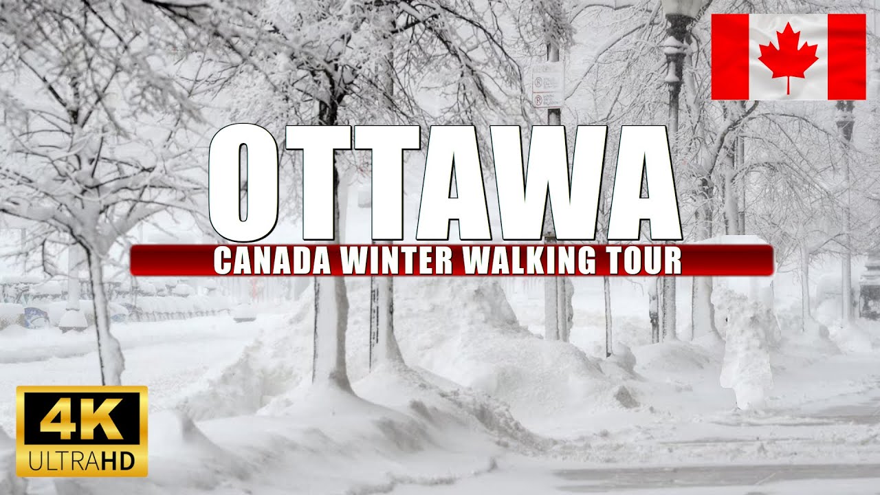 Ottawa Canada Snow Storm Winter 2025 in 4K UHD (HDR) 60 fps