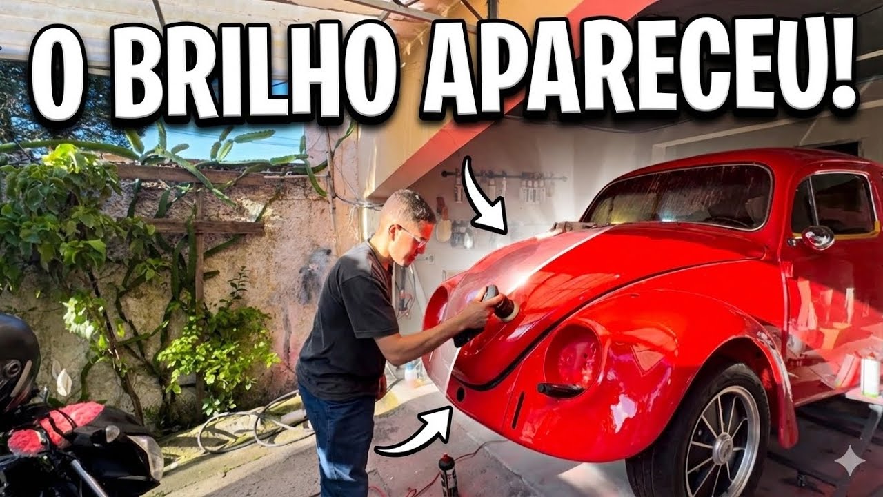 DEPOIS DO LIXAMENTO, A RECOMPENSA: O BRILHO DO FUSCA FINALMENTE APARECEU! (HAMMERDOWN)