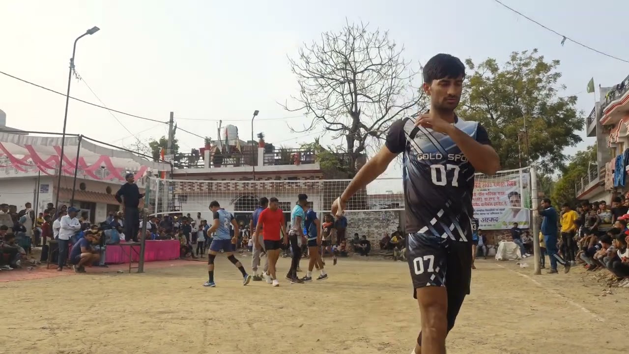 ayodhiya v.s ambedakar nagar 1st set || volleyball match || rumanulla m s c || amrai gaon goyal