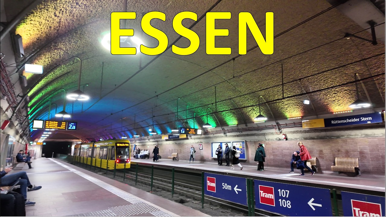 Stadt Essen walkingtour 4K Winter 2026