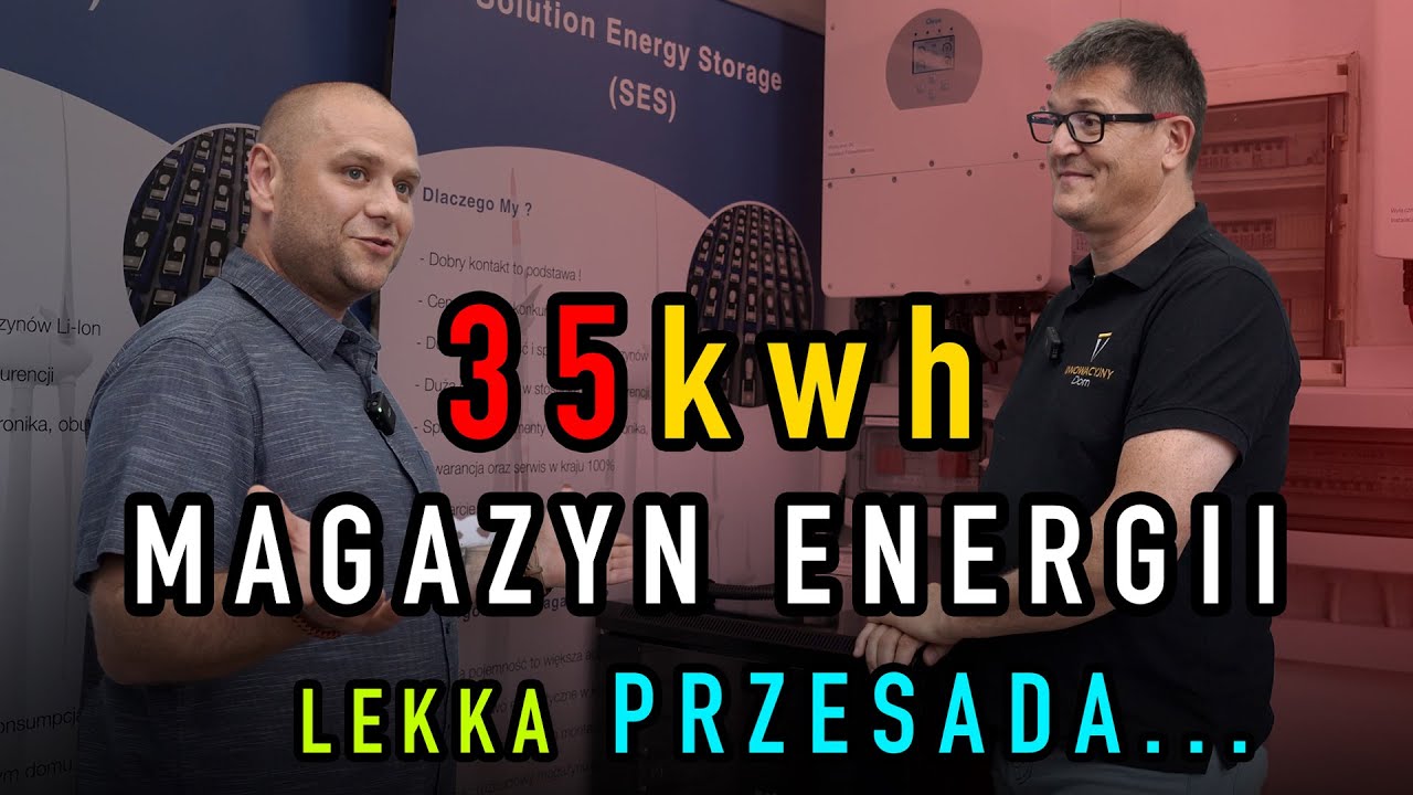 35 kWh magazyn energii, po co? w jakiej technologii? Solution Energy Storage  Poznań + Deye falownik