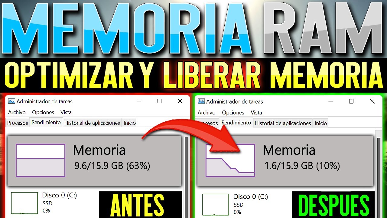 Como Liberar y Optimizar MEMORIA RAM en Windows 10 y 11 | Liberar y Reducir Consumo de Memoria RAM
