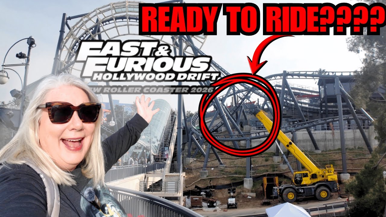 Is Fast & Furious Coaster Ready To Go?? Universal Studios Hollywood Construction Update + NO CROWDS!