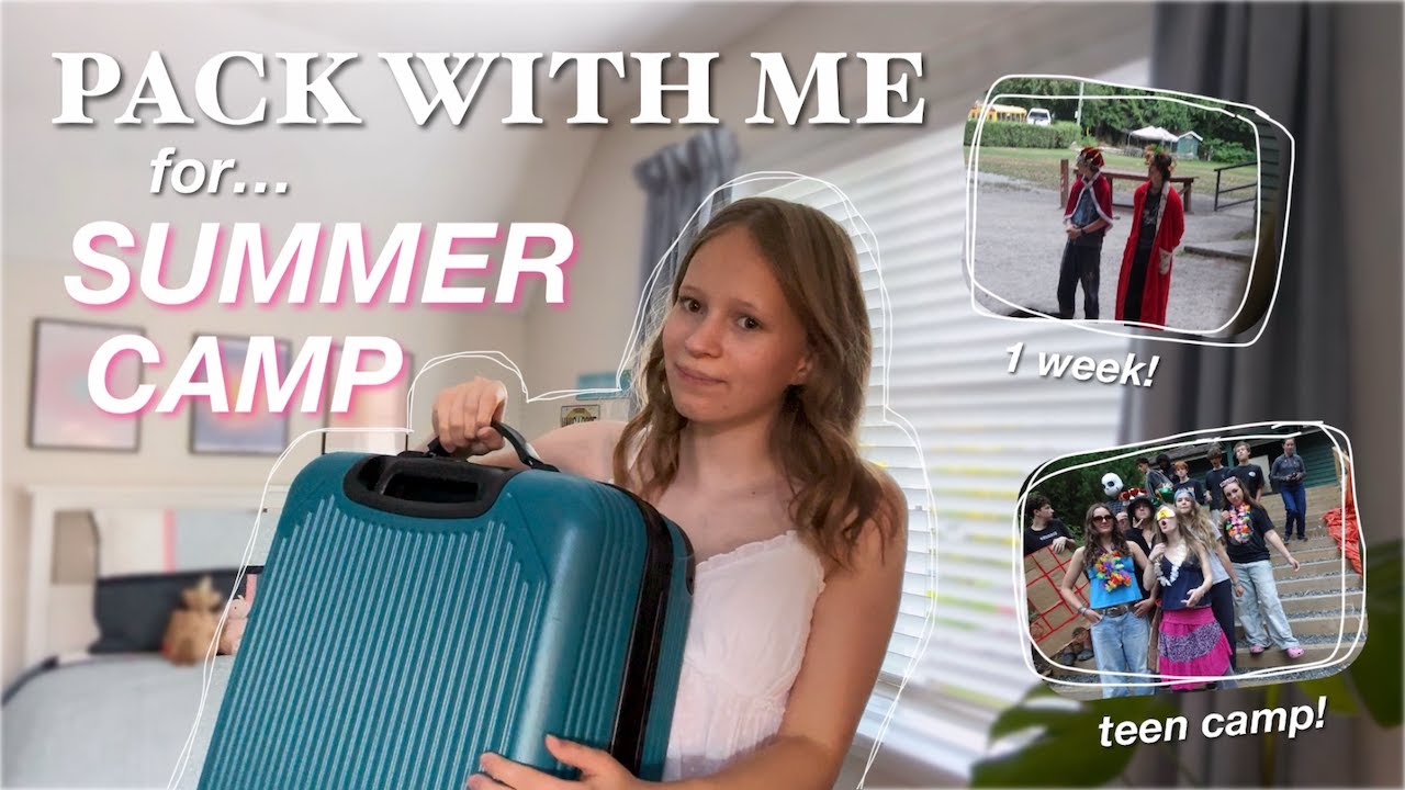 PACK WITH ME for SUMMER CAMP! 🌞 || pack + prep for overnight camp!