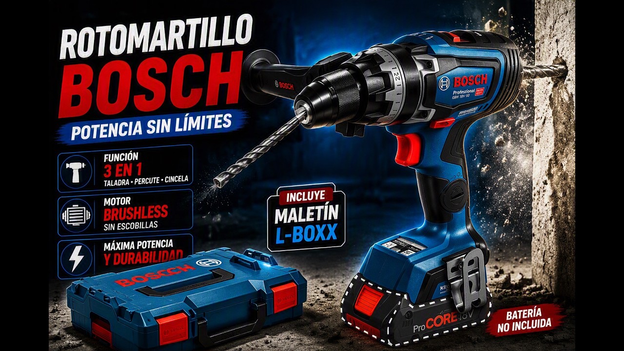 ROTOMARTILLO INALAMBRICO BOSCH GSB 18V-150C