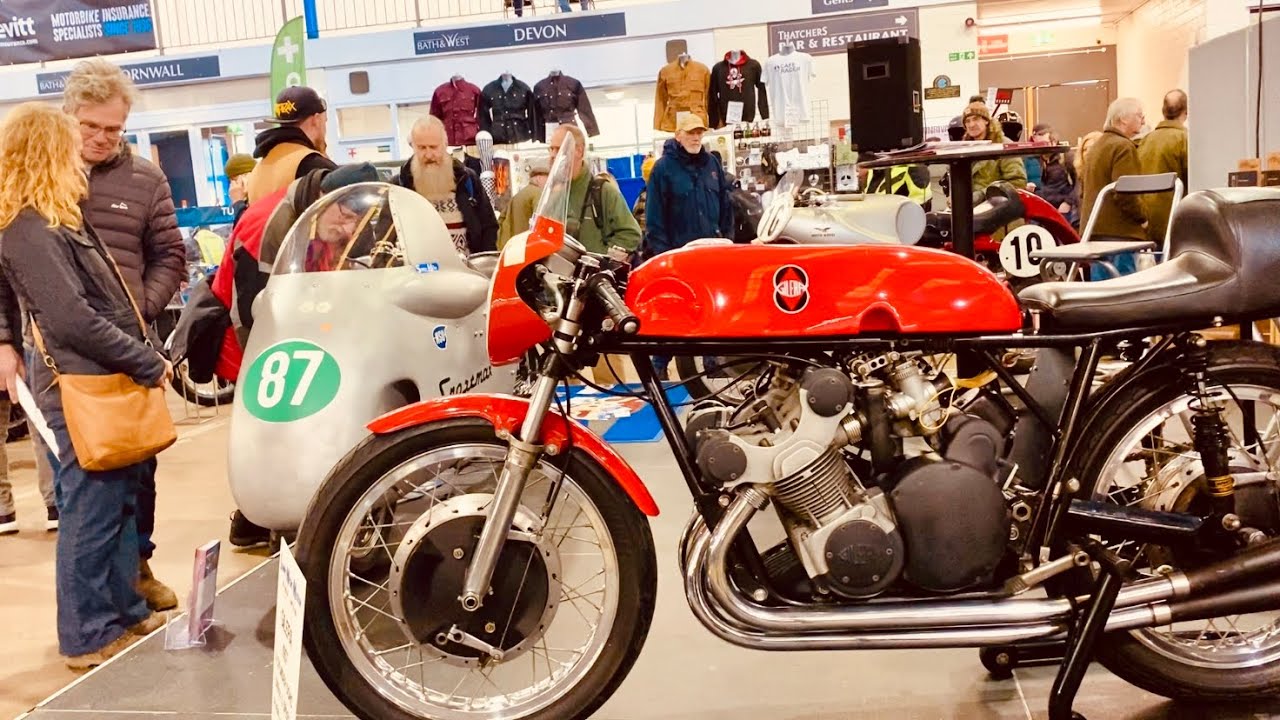 BRISTOL CLASSIC Motorcycle Show BSA BANTAM Triumph NORTON Velocette a LOOK Around BIKES of MAIN HALL