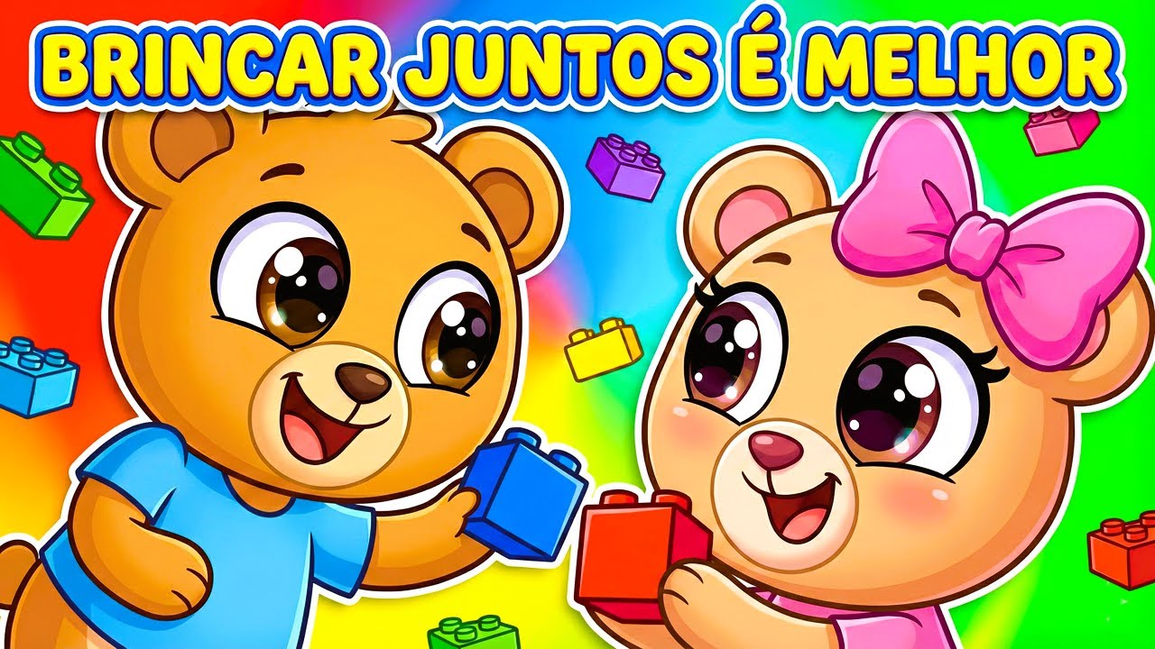 APRENDENDO A DIVIDIR OS BRINQUEDOS - História divertida sobre compartilhar e brincar juntos!