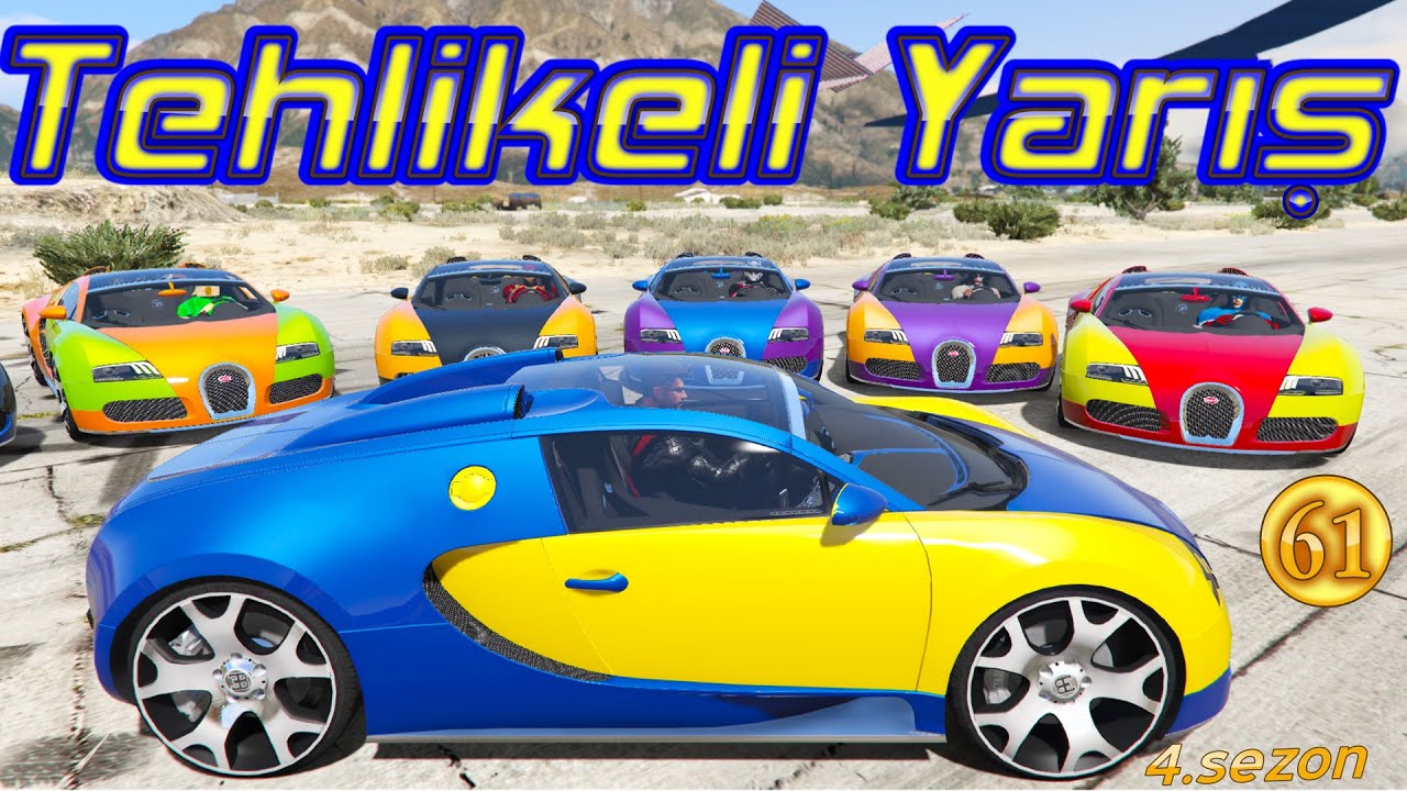 ARABAM BUGATTİ GİDERİM UÇAK GİBİ Tehlikeli Yarış Örümcek Bebek Yarışıyor