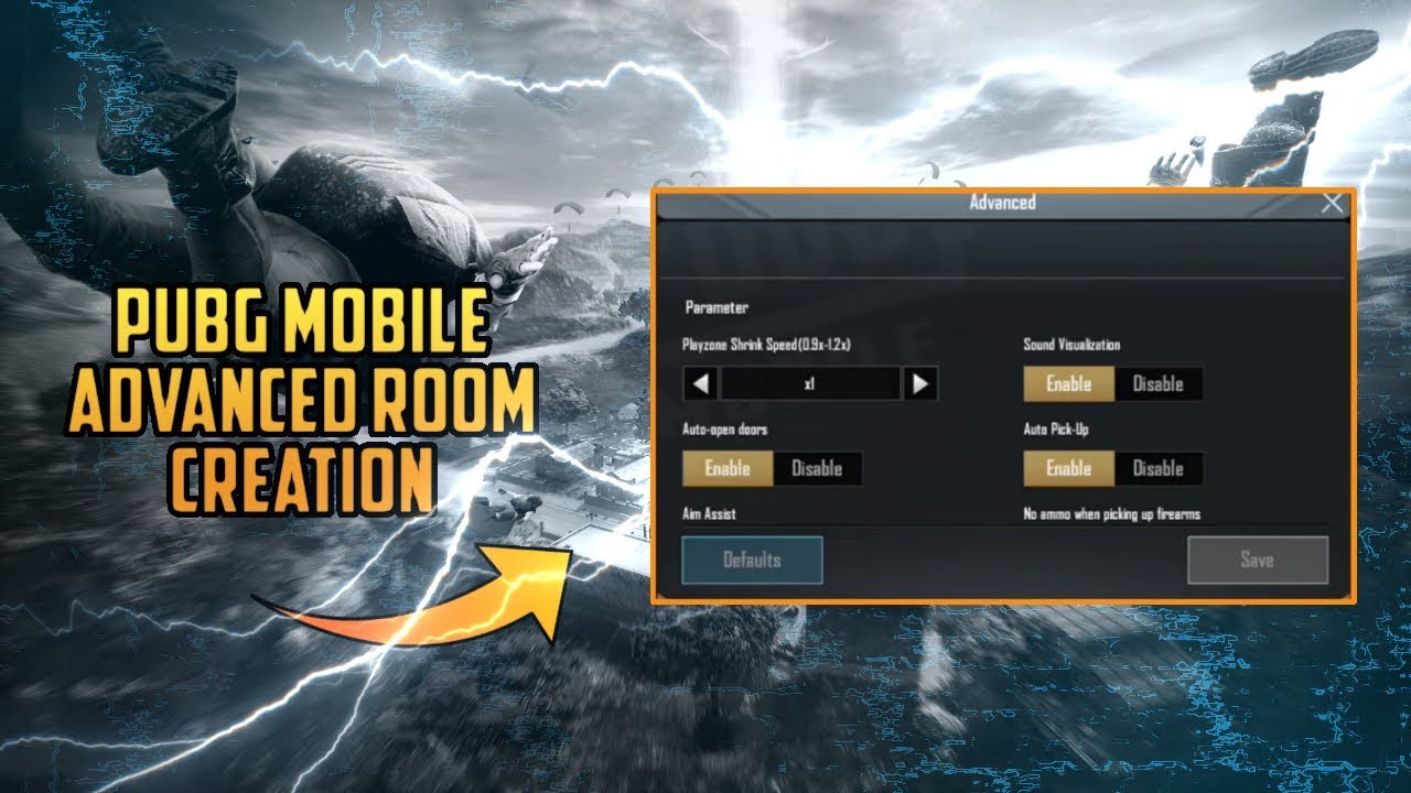 PUBG MOBILE:- FEATURES IN ADVANCED ROOM CARD | PUBG MOBILE ADVANCED ROOM CARD SETTINGS