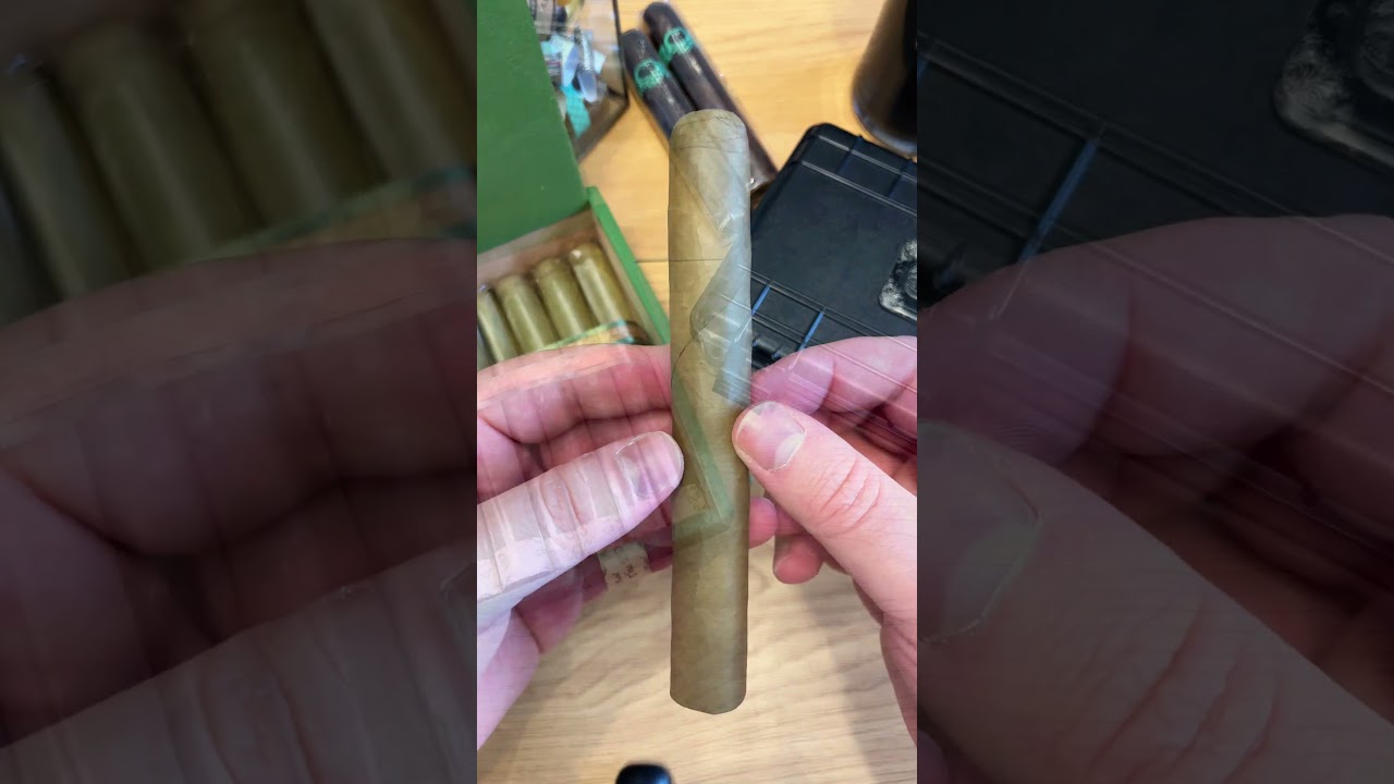 Unveiling the Green: ASMR Journey with Rocky Patel&rsquo;s Edge Candela #asmrsounds  #lighter  #cigarlife