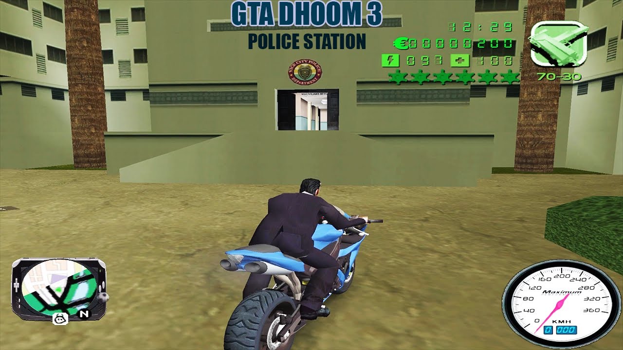 GTA Vice City Dhoom 3 _ Inside Police Station _ Gameplay (HD)
