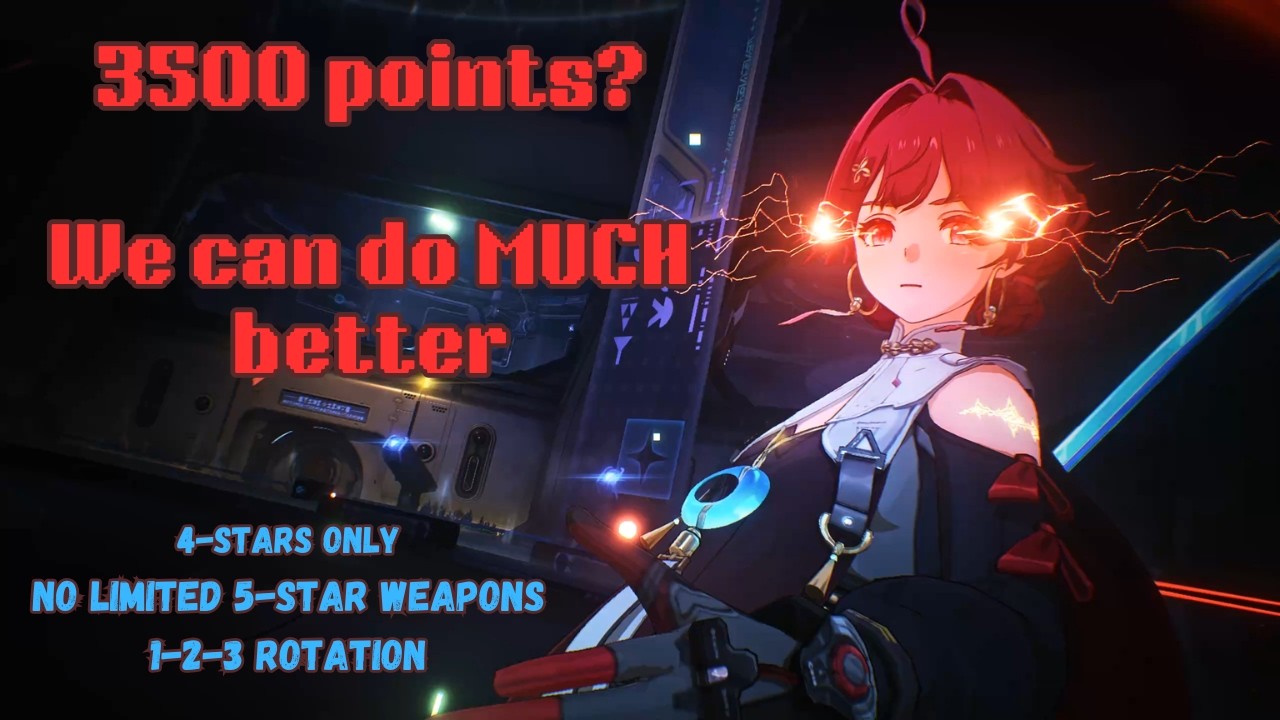 Danjin 4-star only challenge 3.4 Endstate Matrix clear - 5000 POINTS | Wuthering Waves