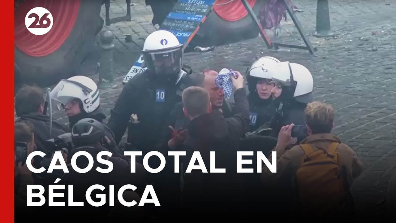 🔴 VIVO - BÉLGICA | Bruselas bajo asedio: Miles de tractores bloquean la ciudad