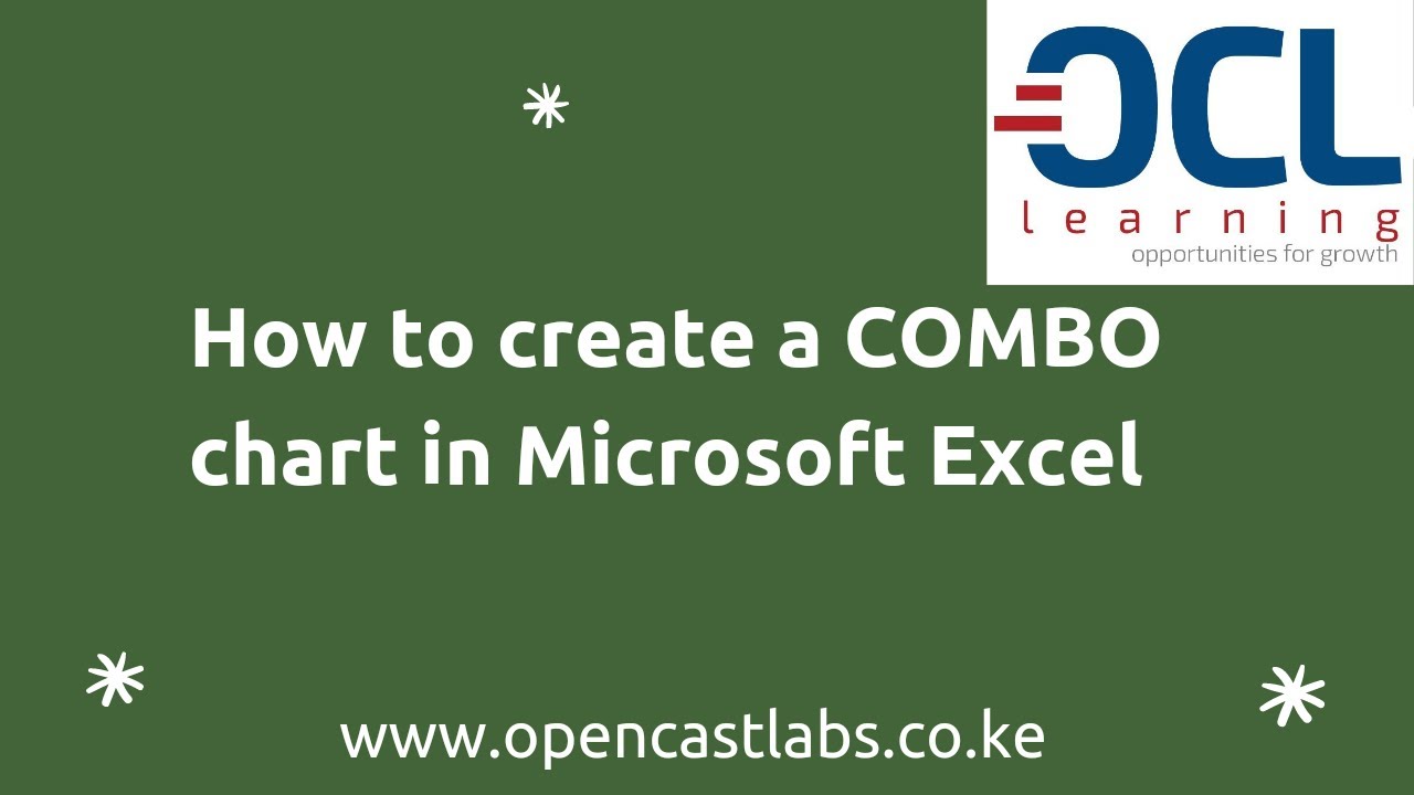 How to Create a Combination (COMBO) Chart in Excel