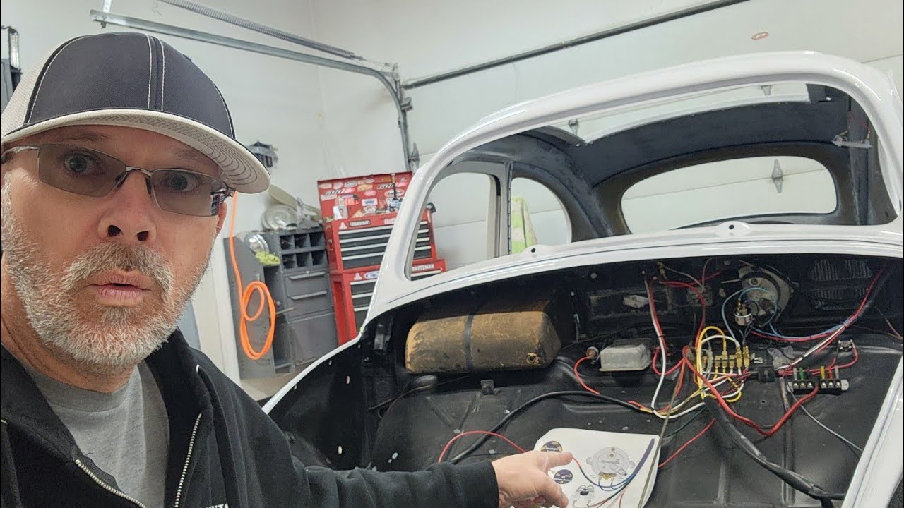 Установка жгута проводов для VW Beetle