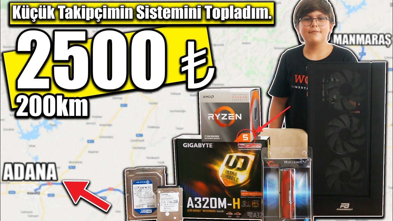 Adana'ya Gidip Takipcime PC Topladım - 2500₺ Düşük Bütçeli Apu Toplama