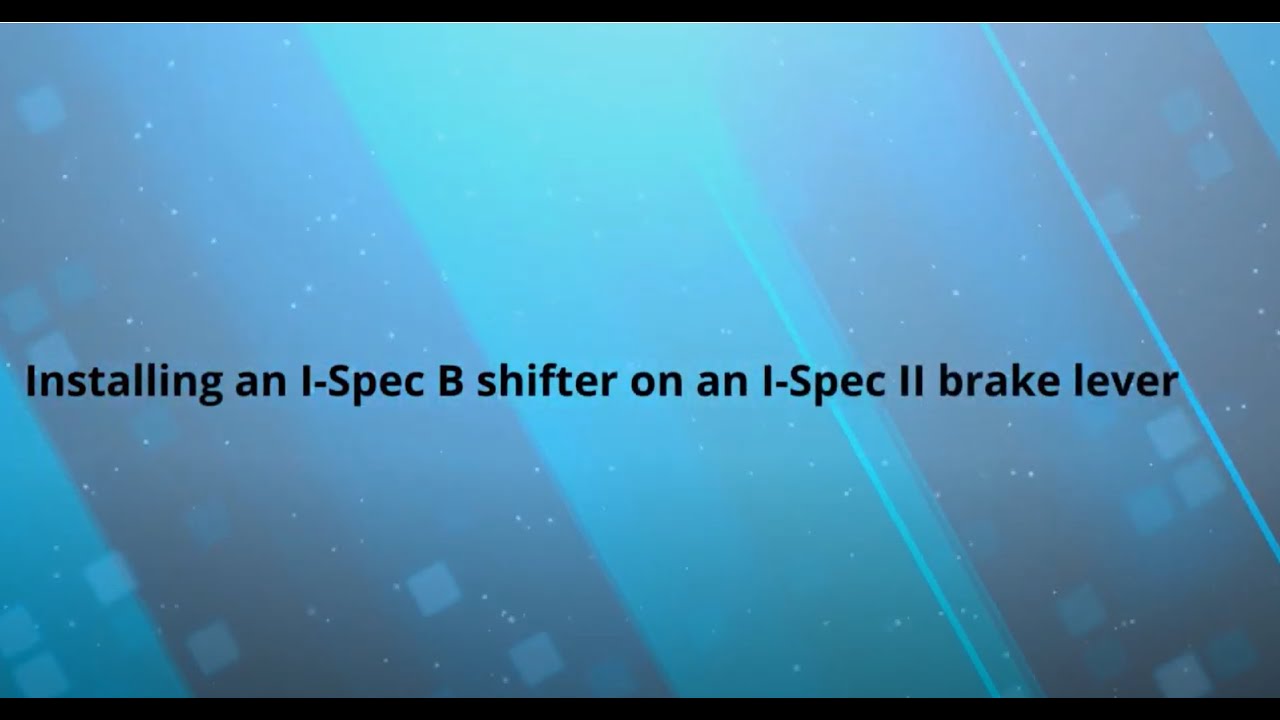 Hack for Installing a Shimano I-Spec B Shifter on an I-Spec II Brake Lever