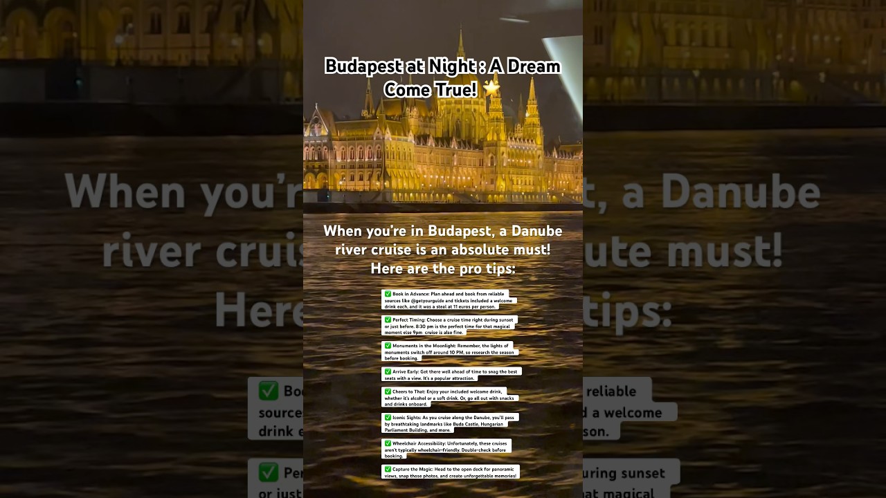 Pro Tips for Danube River Cruise in Budapest | Things to do in Budapest 🇭🇺 | Budapest Travel Guide