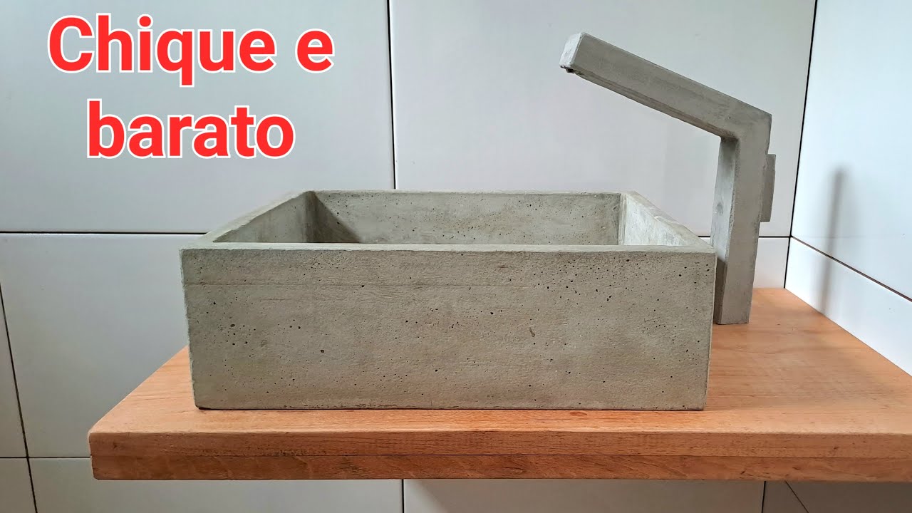 BANCADA, CUBA E TORNEIRA - RÚSTICA/INDUSTRIAL - como deixar o banheiro chique com economia