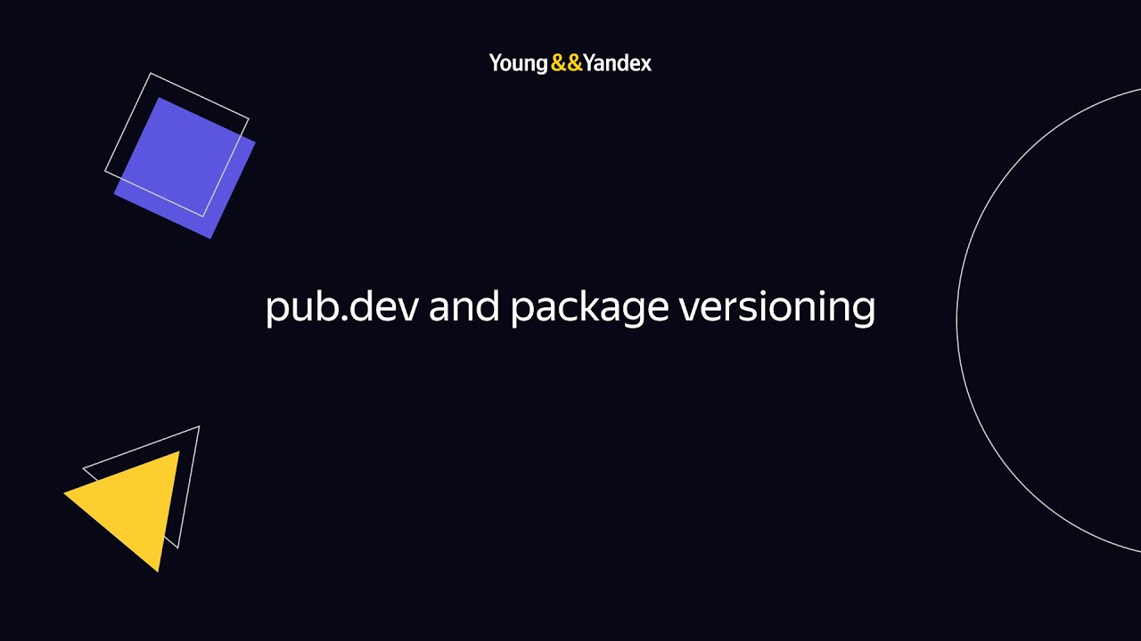 pub.dev and package versioning