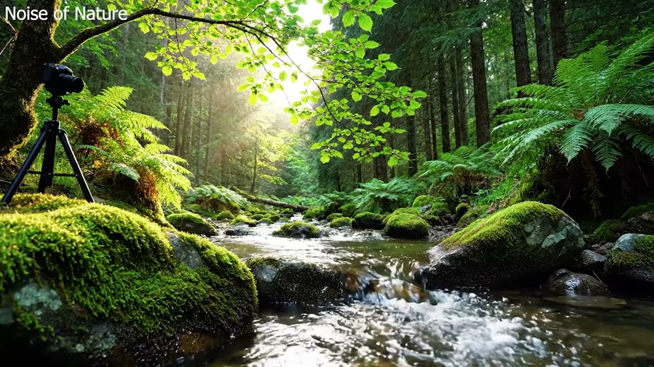 Calming Birds Chirping, Babbling Brook, Forest Sounds, Nature Sounds