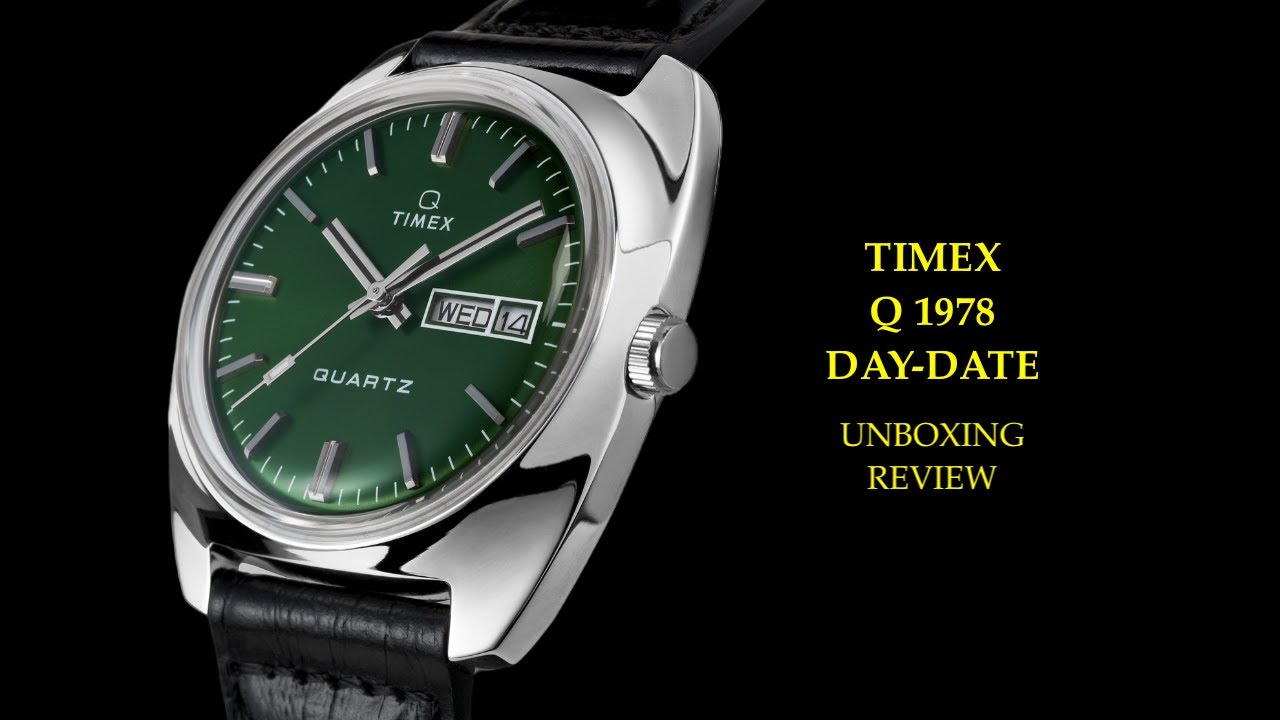 Timex Q 1978 Day Date TW2W44700 Watch | Review Valjoux Relogios