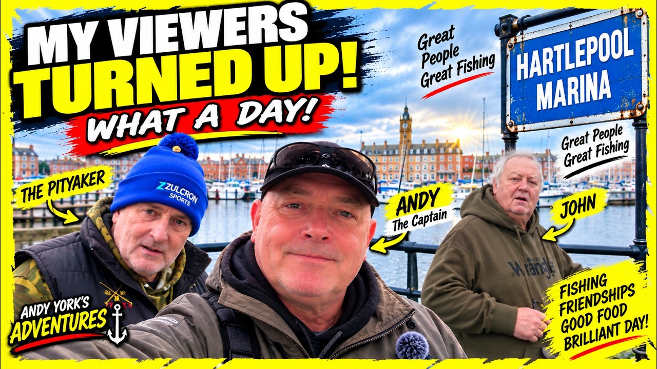 Fishing Hartlepool Marina and meeting great people