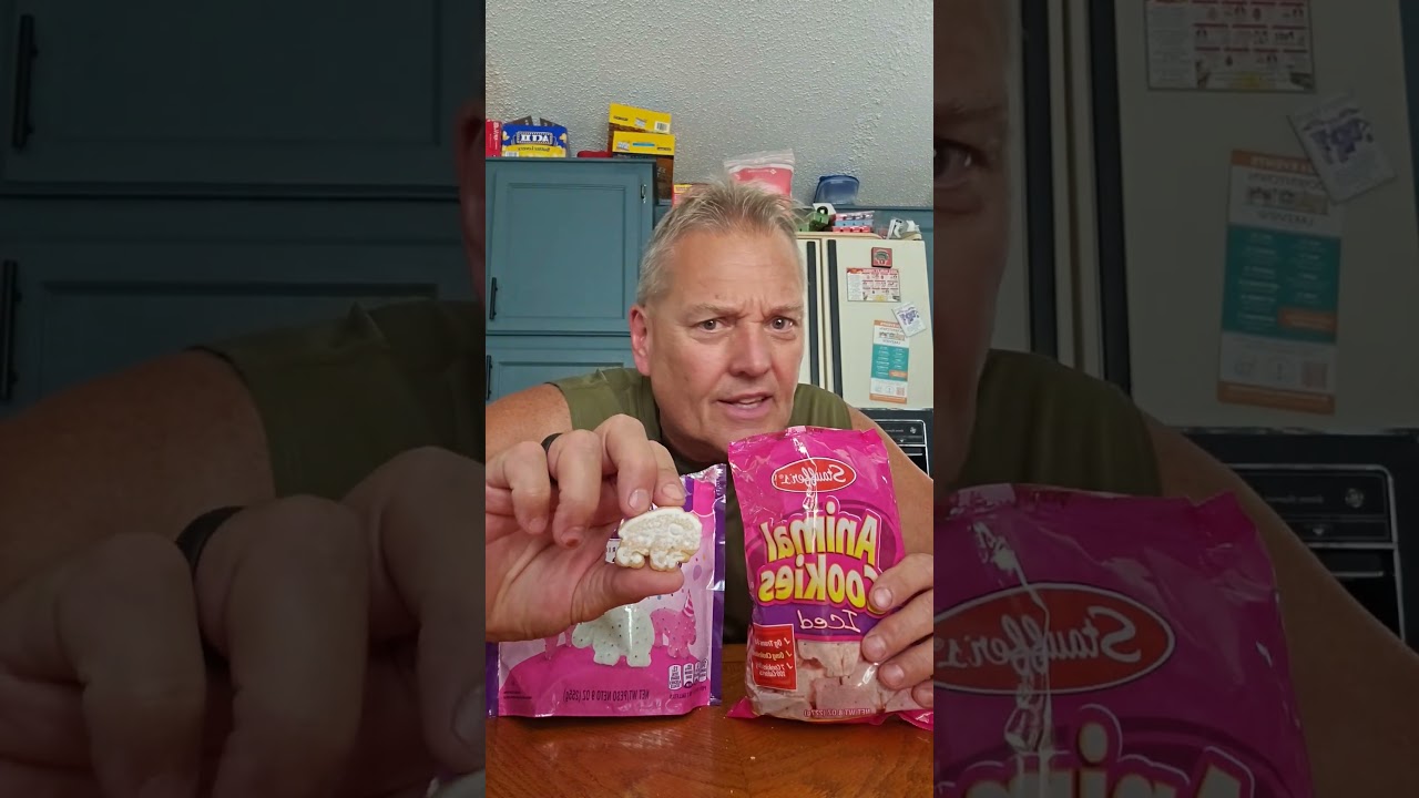 Mothers vs stauffers iced animal crackers review #fyp#cookie#viral#mothers