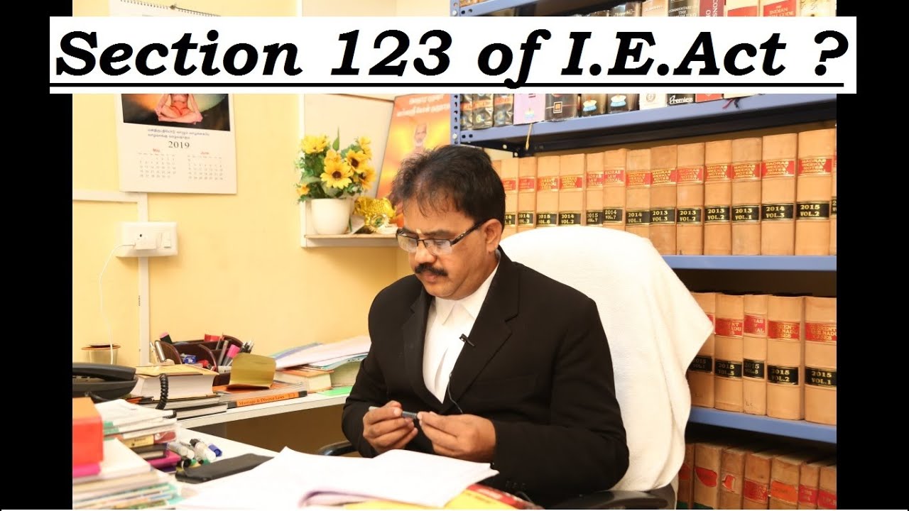What is Section 123 of Indian Evidence Act? | TAMIL