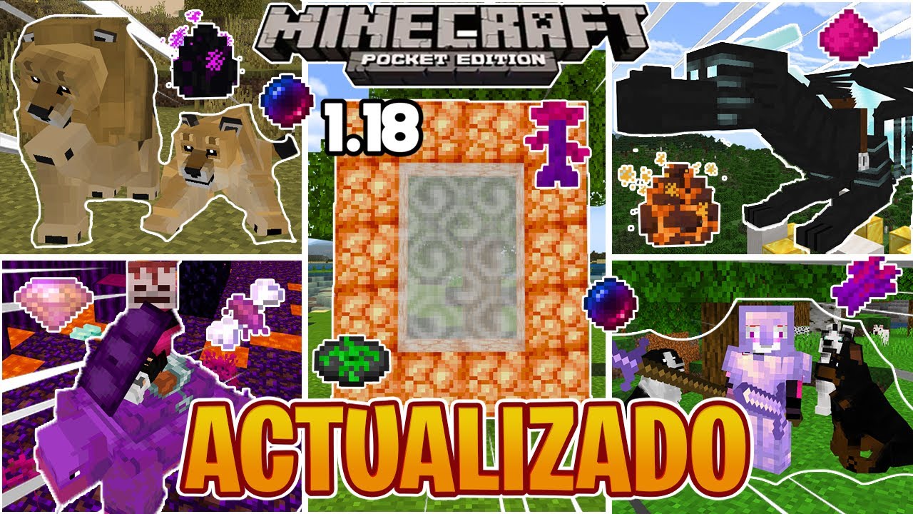 😱TOP 10 Mejores MODS-ADDONS Survival para Minecraft pe 1.18 a 1.18.32 (Bedrock) - PACK ADDONS MCPE