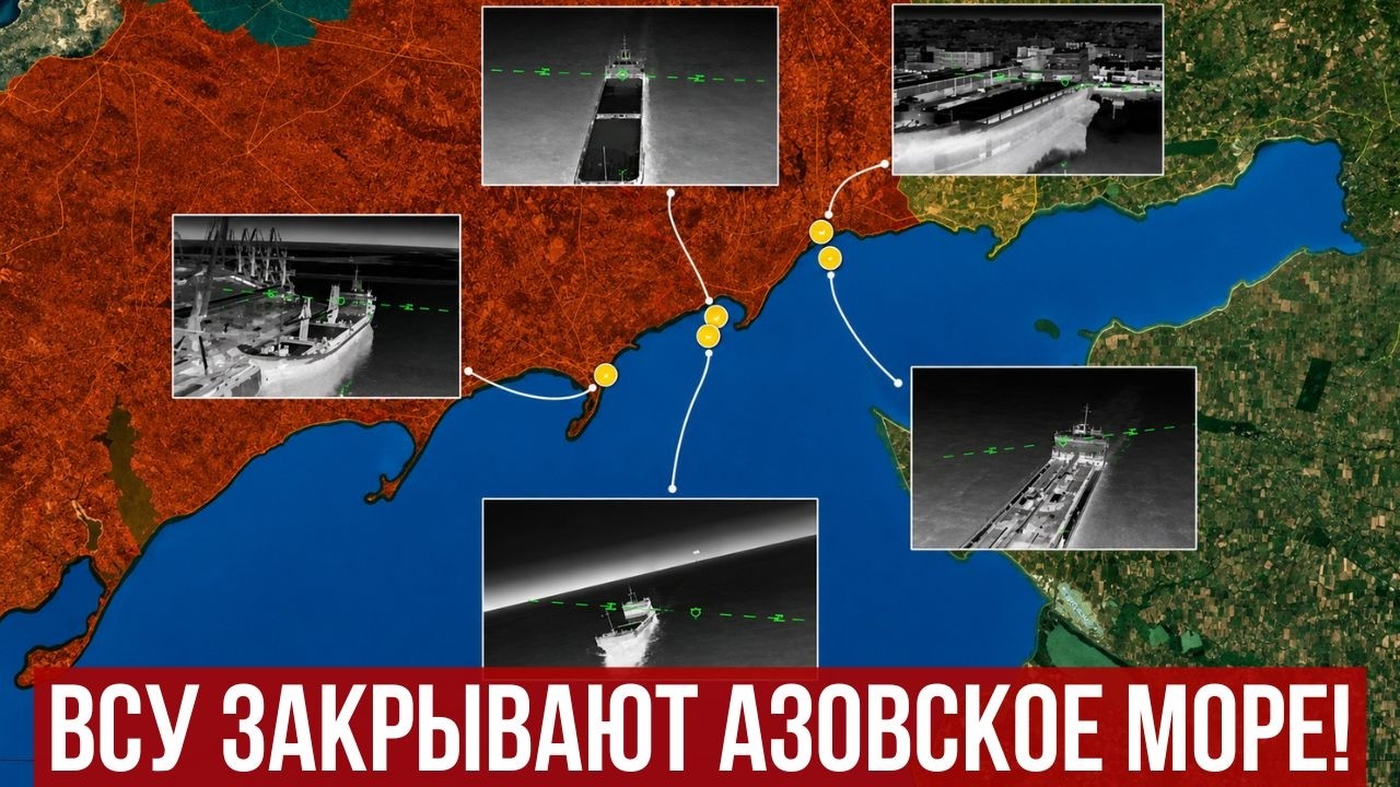 ПЯТЬ судов за раз! Разгром флота РФ в Азовском море