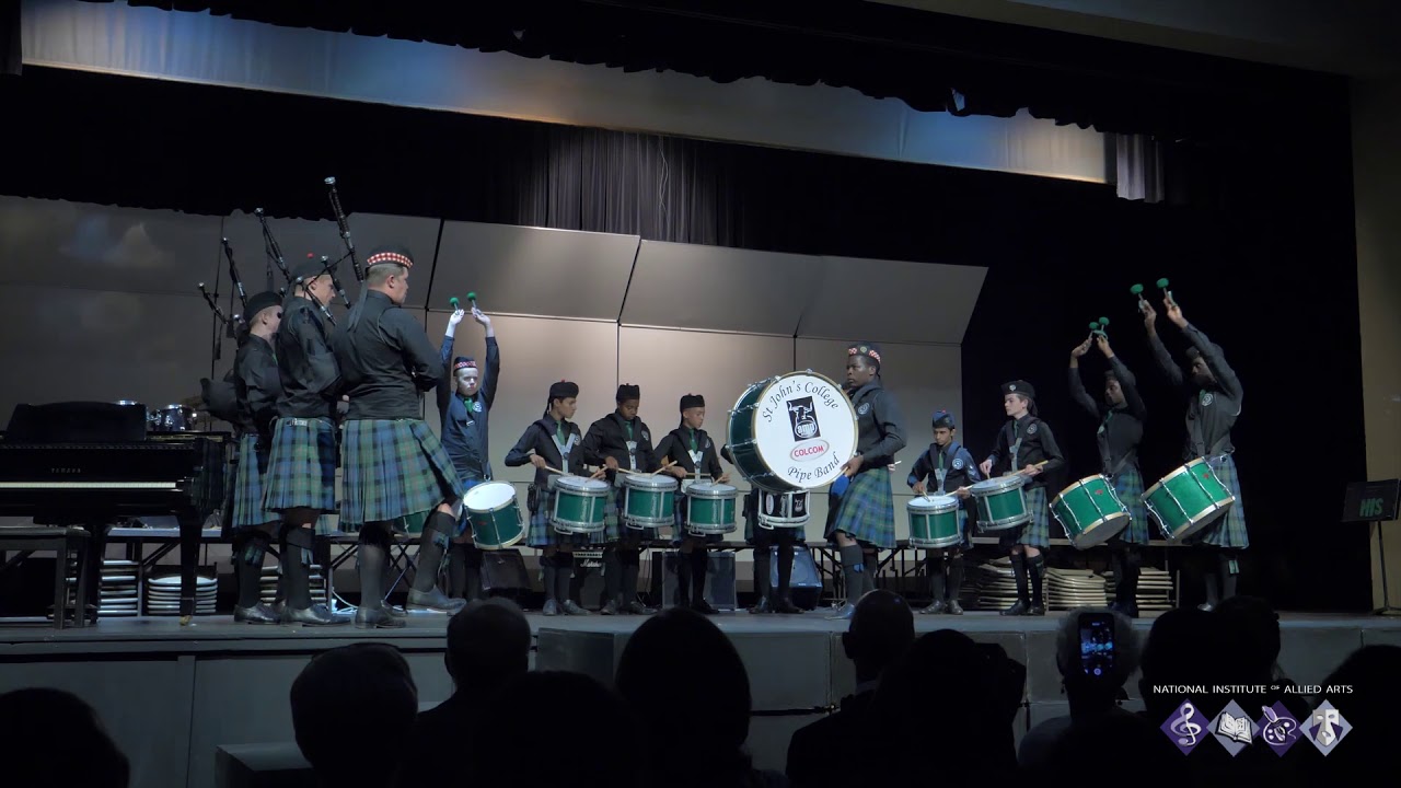 St  John's College Pipe Band -  'College Medley' arr. J. Kalonga et al