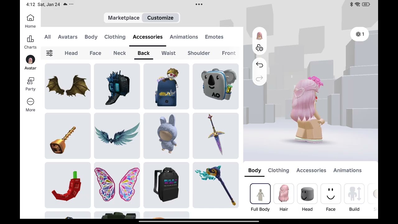 MY BESTIE MAKING MY ROBLOX AVATAR ( FACE REVEAL SOON)