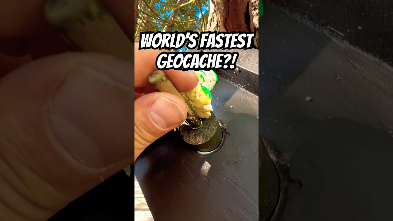 Did I just break the World Record for the fastest Geocache find? 😏
