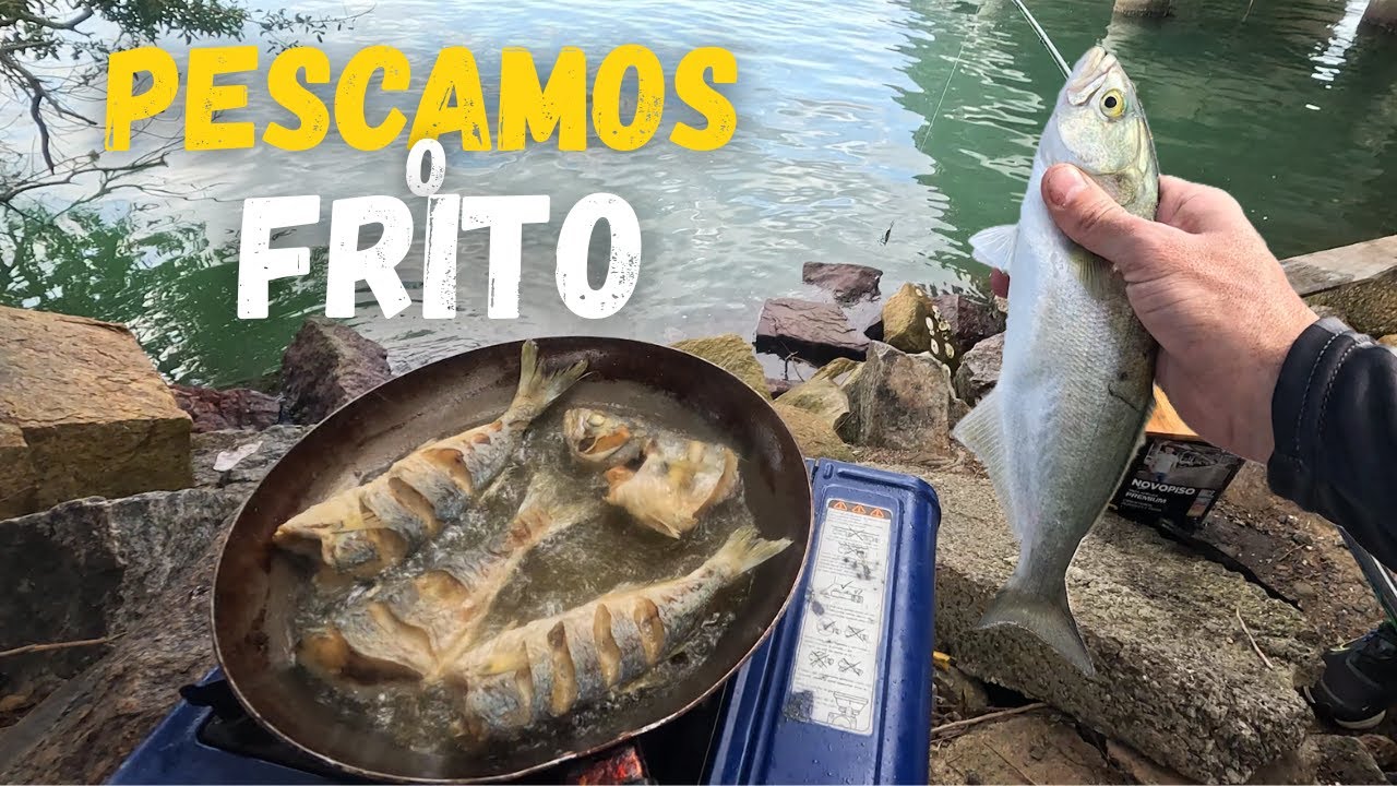 PESCARIA na ponte em Laguna - SC | PESCAMOS e PREPARAMOS