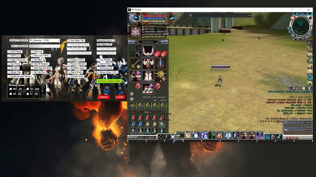RF Helper | RF Online Private Server Hack 2024 | Cheat RF Online 2024 | GNTrainer