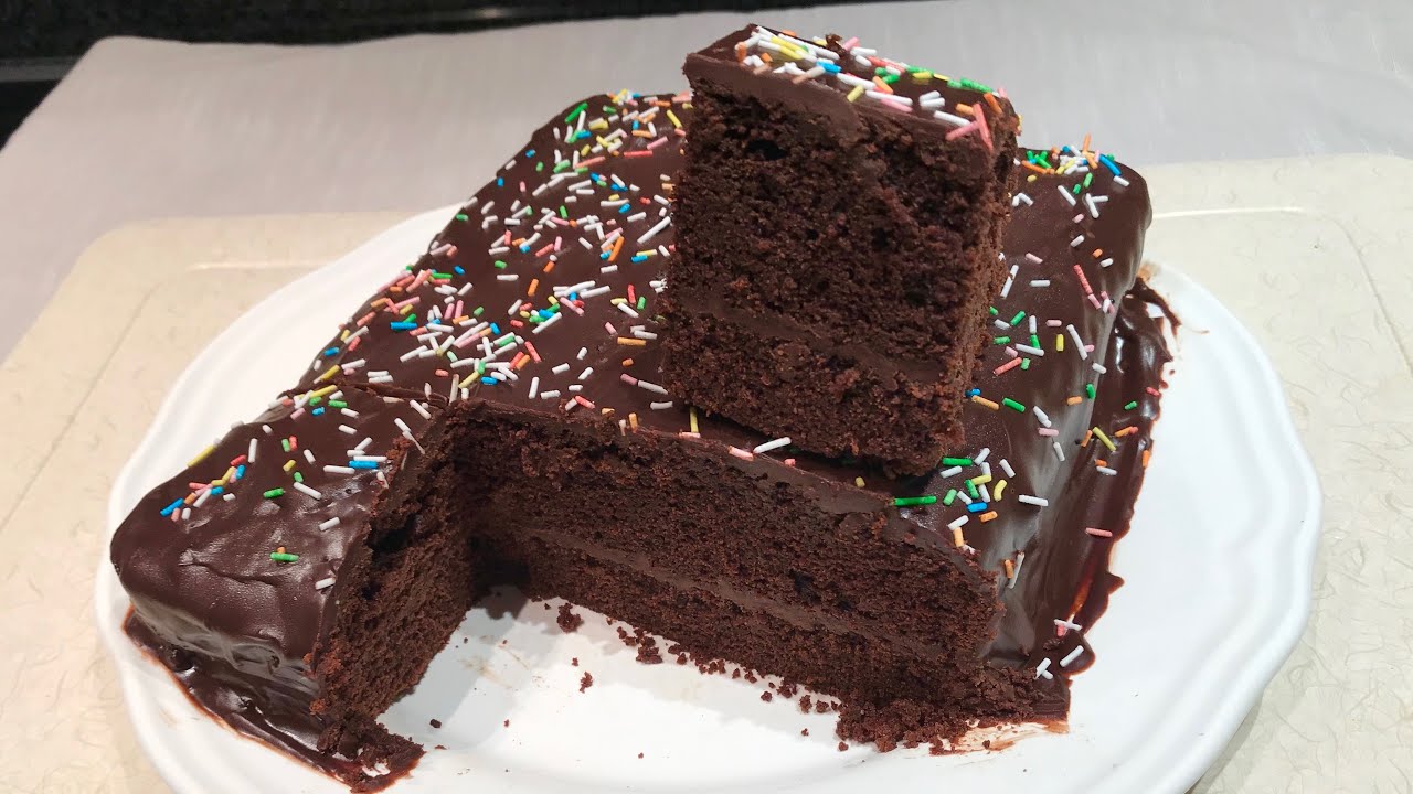 Chocolate cake recipe |How to make chocolate cake and cream the quickest way | Cake collaboration .