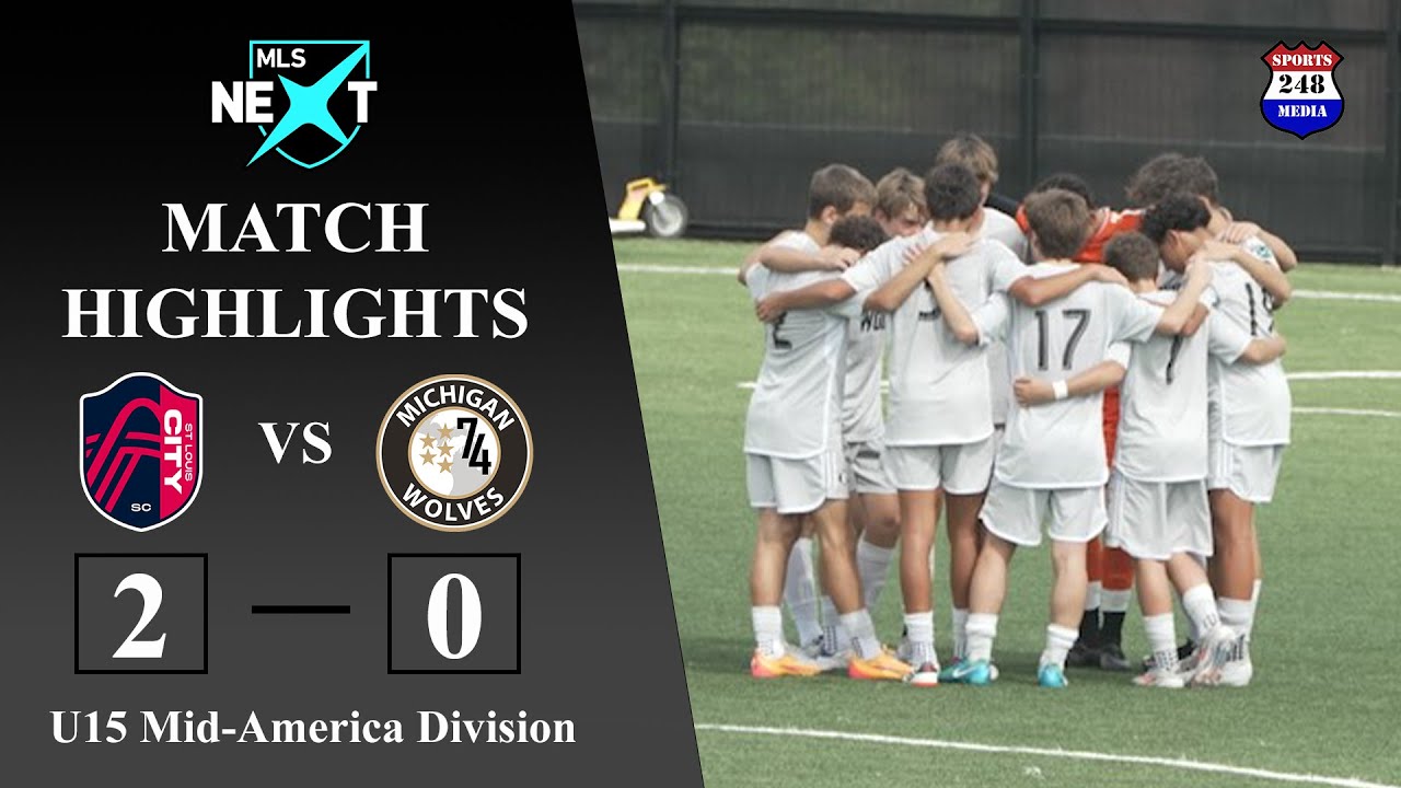MLS NEXT (U15/2010 Boys) MATCH HIGHLIGHTS: Michigan Wolves (MI) vs Saint Louis City (MO)