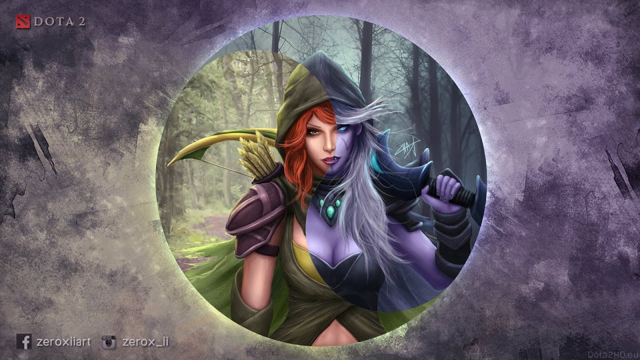 Drow Ranger Vs Wind Ranger - Rap Battle with Subtitles