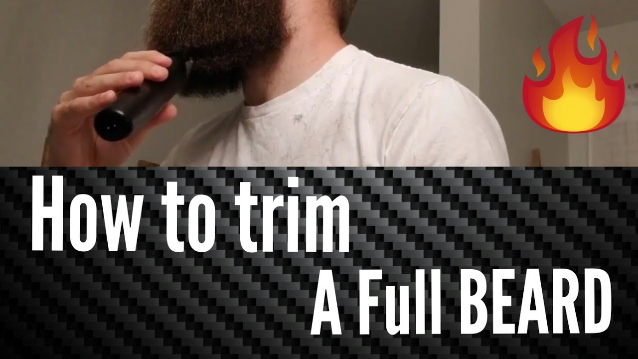 How to trim a full beard & keep the shape!