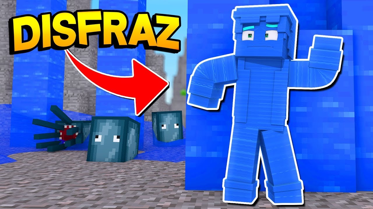 🌊ME DISFRAZO DE AGUA! | LAS ESCONDIDAS EN MINECRAFT