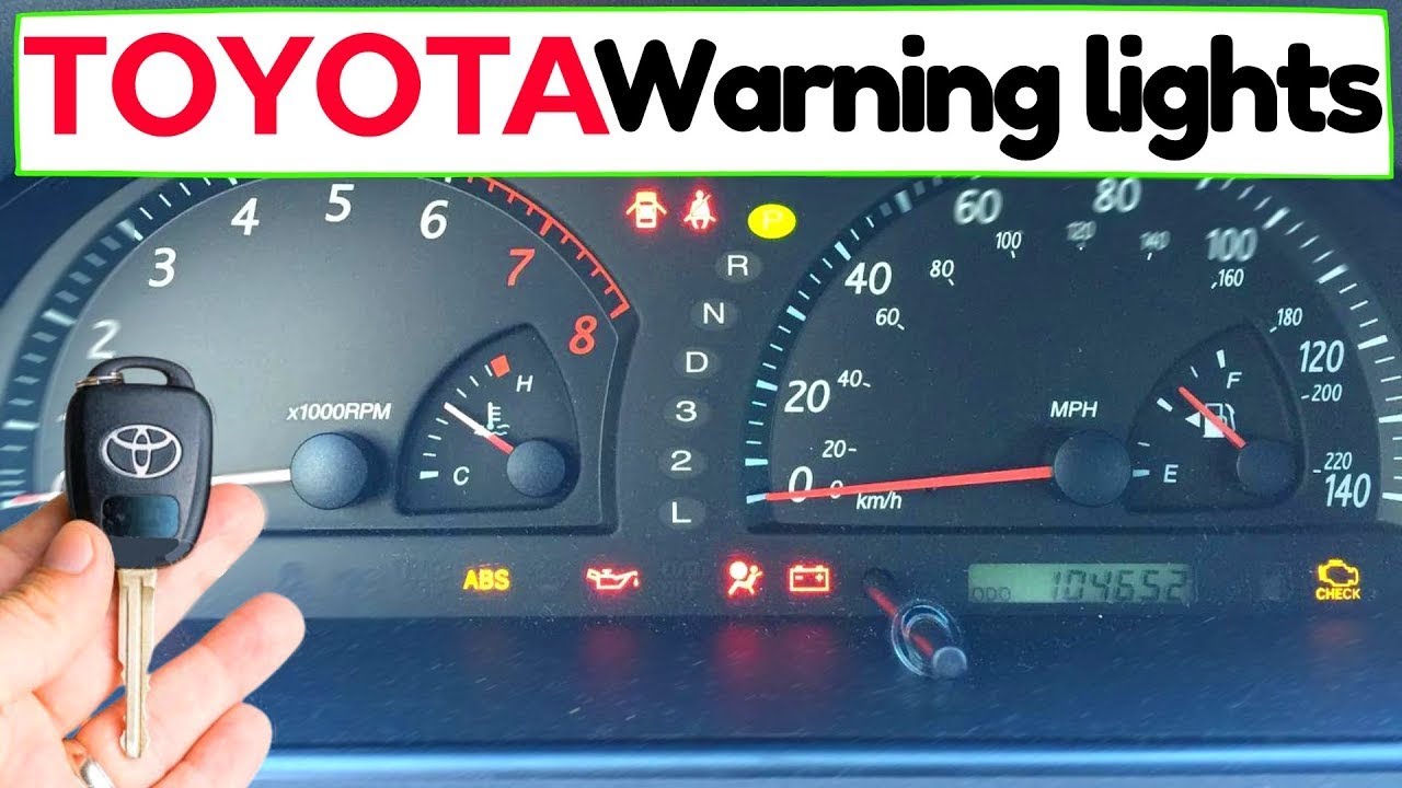Toyota Dashboard Warning lights & Symbols🚨 Explanation of meanings - How to fix? Car dashboard
