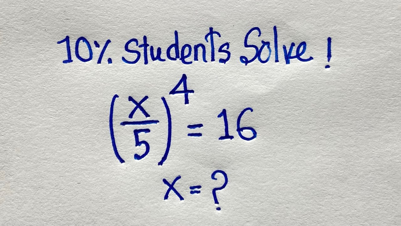 Can you solve for x in this nice algebra equation | Maths Olympiad Mathematics |
