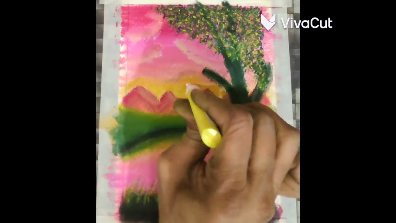 Easy oil pastel🥰🎨 drawing#trending #viral #artlower