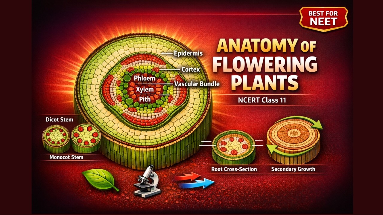 Anatomy of Flowering Plants | Full Chapter | 3d Animated | NCERT Class 11 | Biology | Best for NEET
