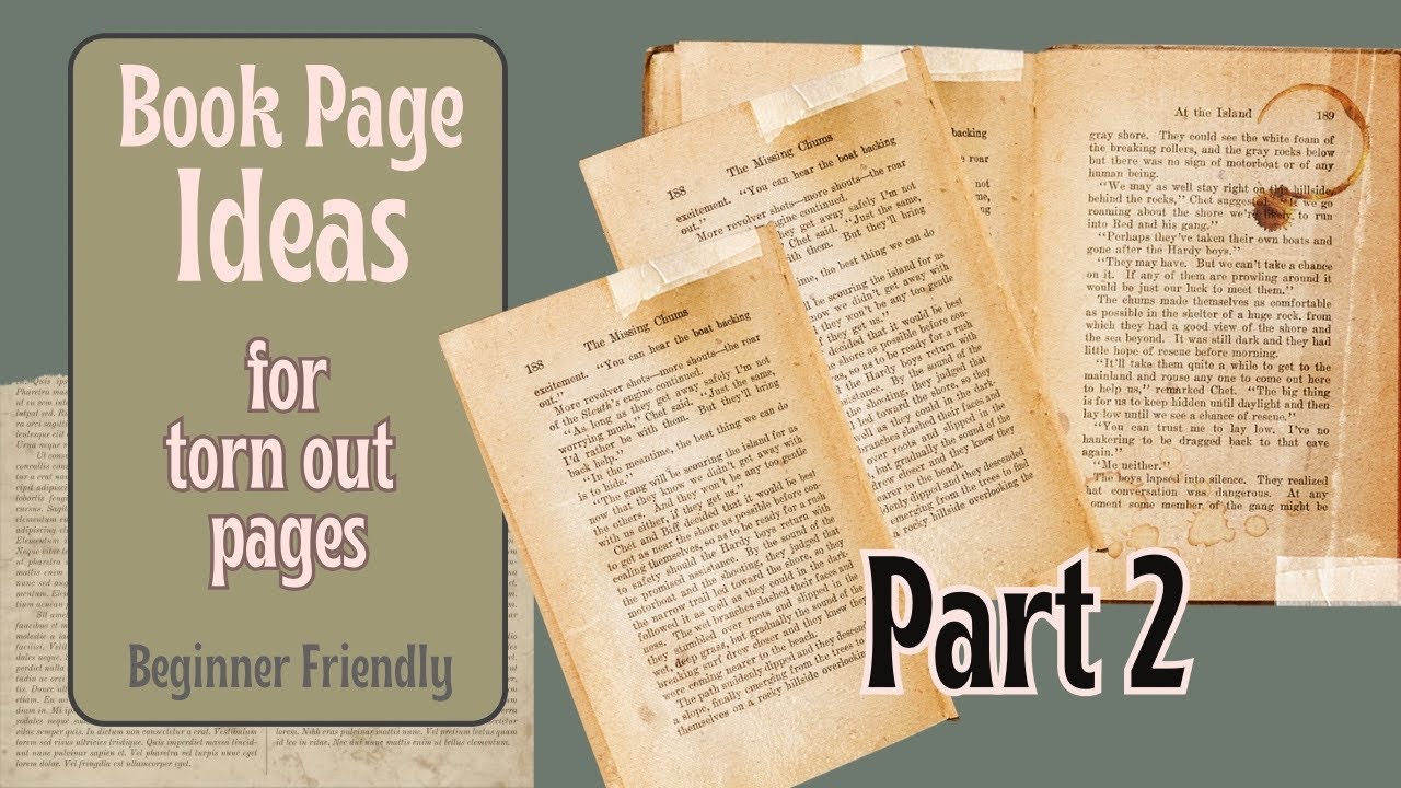 What to Do With Torn Out Book Pages | Must-Try Junk Journal Ideas (Tags, Pockets and More) Part 2