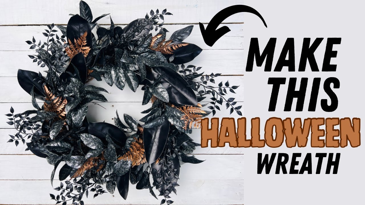 How to Make a Glamorous Halloween Wreath/ DIY Halloween Decor WITH KIT!
